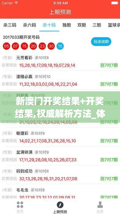 新澳門開獎(jiǎng)結(jié)果+開獎(jiǎng)結(jié)果,權(quán)威解析方法_體驗(yàn)式版本HDP2.59