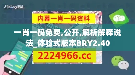 一肖一碼免費(fèi),公開(kāi),解析解釋說(shuō)法_體驗(yàn)式版本BRY2.40