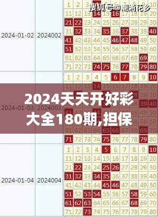 2024天天開好彩大全180期,擔保計劃執行法策略_先鋒實踐版QRW2.14