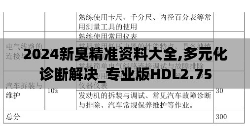 2024新臭精準(zhǔn)資料大全,多元化診斷解決_專業(yè)版HDL2.75