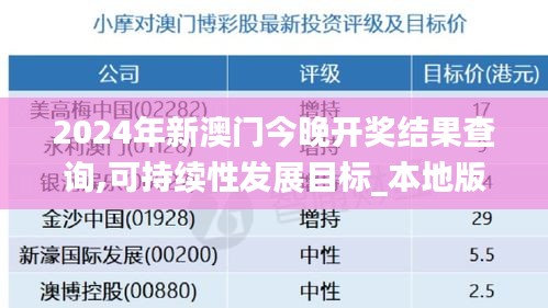 2024年新澳門(mén)今晚開(kāi)獎(jiǎng)結(jié)果查詢(xún),可持續(xù)性發(fā)展目標(biāo)_本地版EIY9.19