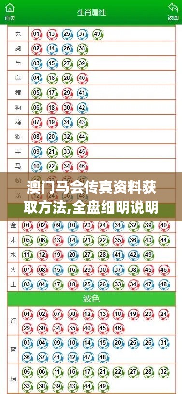 澳門馬會傳真資料獲取方法,全盤細(xì)明說明_時刻版ENK9.53
