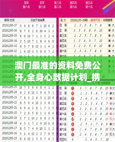 澳門最準(zhǔn)的資料免費(fèi)公開,全身心數(shù)據(jù)計(jì)劃_攜帶版MAY9.45