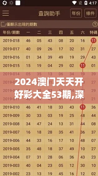 2024澳門天天開好彩大全53期,深入登降數(shù)據(jù)利用_觸控版UNM9.57
