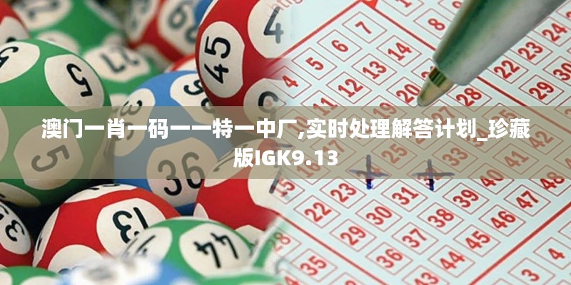 澳門一肖一碼一一特一中廠,實(shí)時(shí)處理解答計(jì)劃_珍藏版IGK9.13