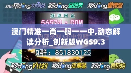 澳門精準一肖一碼一一中,動態(tài)解讀分析_創(chuàng)新版WGS9.3