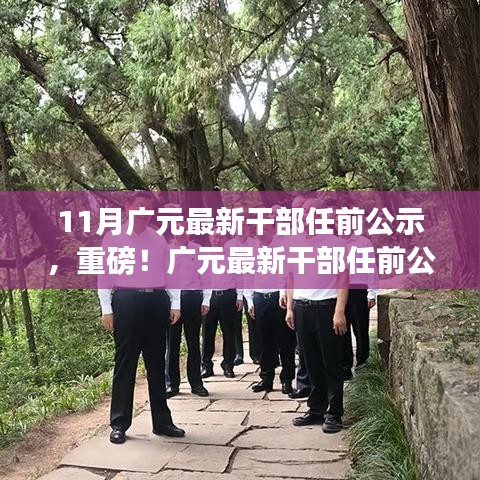 廣元市最新干部任前公示揭曉，11月新篇章開啟重磅人事變動