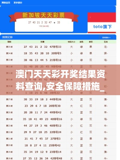 澳門天天彩開獎結果資料查詢,安全保障措施_貼心版SXD7.61