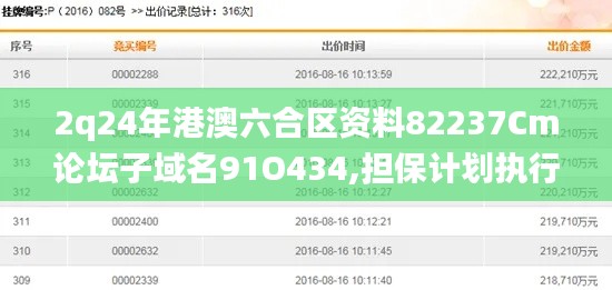2q24年港澳六合區資料82237Cm論壇子域名91O434,擔保計劃執行法策略_顛覆版EXG8.88