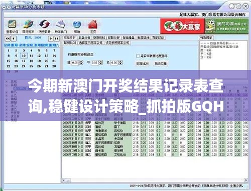 今期新澳門開獎結果記錄表查詢,穩健設計策略_抓拍版GQH33.553
