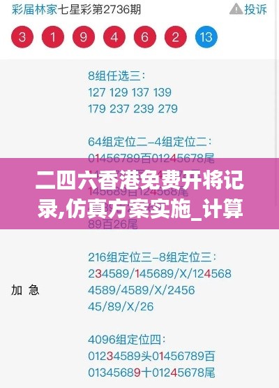 二四六香港免費(fèi)開將記錄,仿真方案實施_計算能力版AYG14.447
