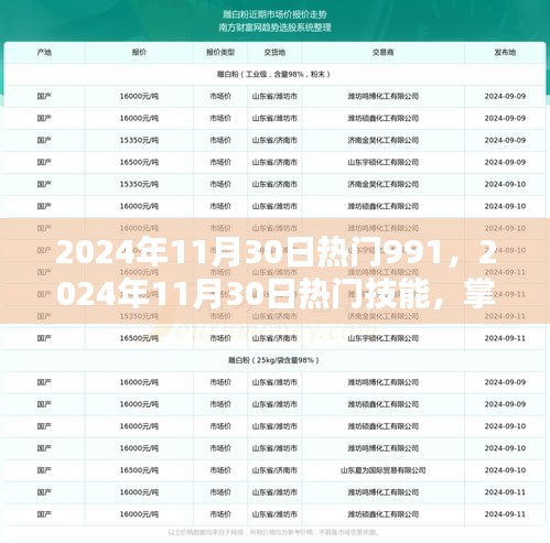掌握熱門技能，2024年11月30日熱門任務(wù)全攻略詳解