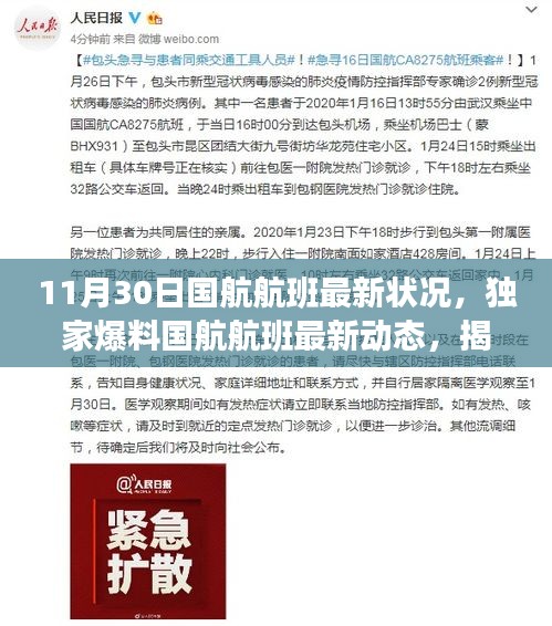 獨(dú)家揭秘國(guó)航航班最新動(dòng)態(tài)，揭秘十一月末航班狀況與旅客心得分享