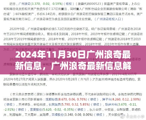 2024年11月30日廣州浪奇最新動(dòng)態(tài)及信息解析，機(jī)遇與挑戰(zhàn)一覽