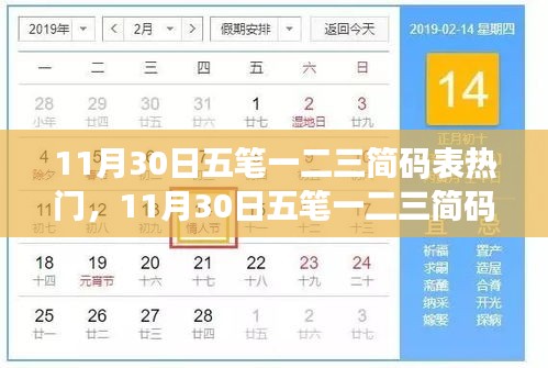 11月30日五筆一二三簡(jiǎn)碼表熱門之爭(zhēng)，深度解析與觀點(diǎn)闡述