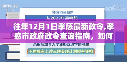 往年12月1日孝感最新政令詳解及查詢指南，孝感市政府政令獲取方法介紹