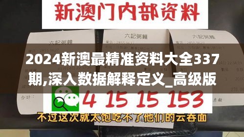 2024新澳最精準(zhǔn)資料大全337期,深入數(shù)據(jù)解釋定義_高級(jí)版29.273-7
