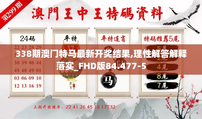 338期澳門(mén)特馬最新開(kāi)獎(jiǎng)結(jié)果,理性解答解釋落實(shí)_FHD版84.477-5