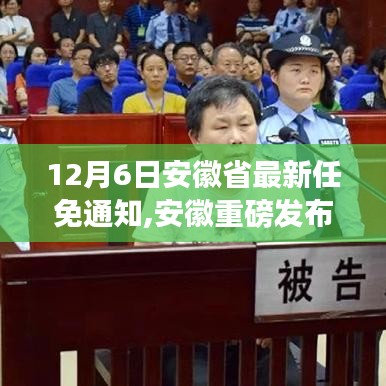 12月6日安徽省最新任免通知,安徽重磅發(fā)布，12月6日最新任免通知科技新品，革新生活體驗的高科技神器