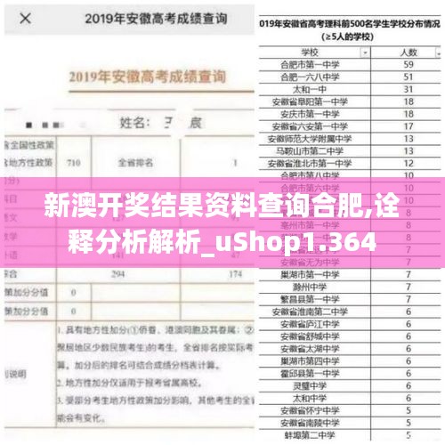 新澳開獎結(jié)果資料查詢合肥,詮釋分析解析_uShop1.364