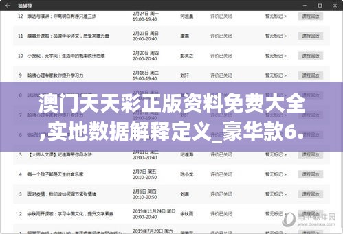 澳門天天彩正版資料免費(fèi)大全,實(shí)地數(shù)據(jù)解釋定義_豪華款6.859