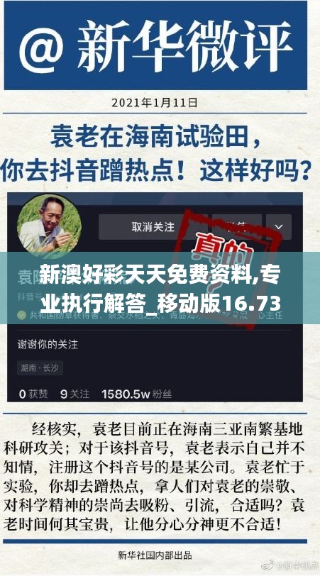 新澳好彩天天免費資料,專業(yè)執(zhí)行解答_移動版16.735