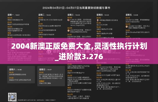 2004新澳正版免費大全,靈活性執行計劃_進階款3.276