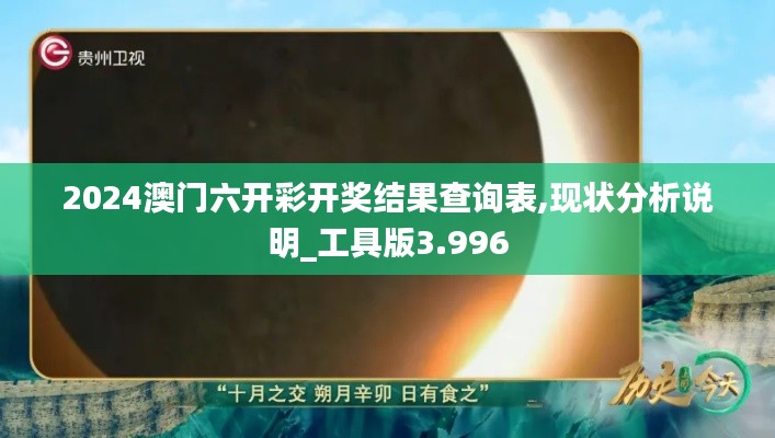 2024澳門六開彩開獎結果查詢表,現狀分析說明_工具版3.996