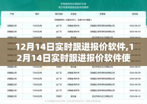 12月14日實時跟進(jìn)報價軟件使用指南，全方位教程，從入門到進(jìn)階