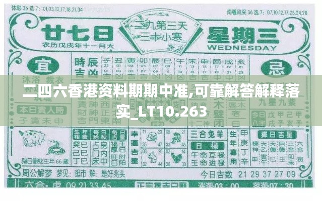 二四六香港資料期期中準(zhǔn),可靠解答解釋落實(shí)_LT10.263