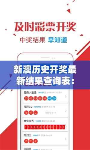 新澳歷史開獎最新結果查詢表：全面掌握歷史彩票開獎走勢分析