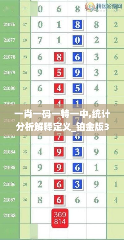 一肖一碼一特一中,統(tǒng)計(jì)分析解釋定義_鉑金版3.502
