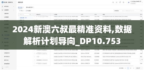 2024新澳六叔最精準(zhǔn)資料,數(shù)據(jù)解析計(jì)劃導(dǎo)向_DP10.753