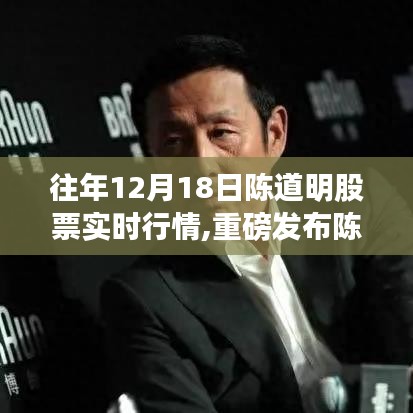 科技引領投資新時代，陳道明股票行情實時追蹤神器重磅發布，陳道明股票行情一覽無遺！