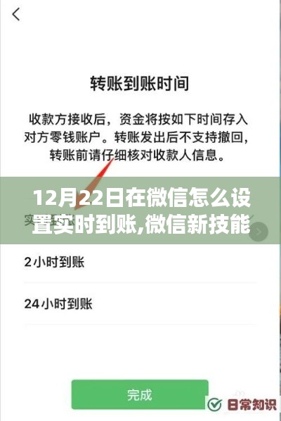 微信實時到賬設(shè)置指南，12月22日開啟你的神奇時刻！