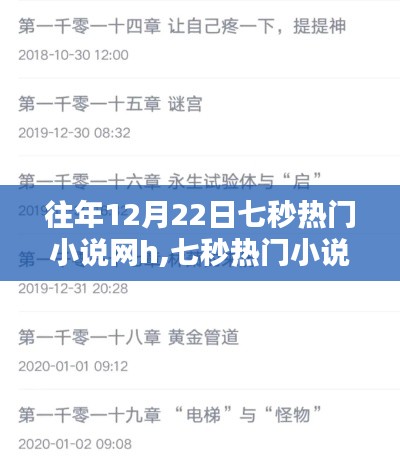 七秒熱門小說網h，回顧與影響