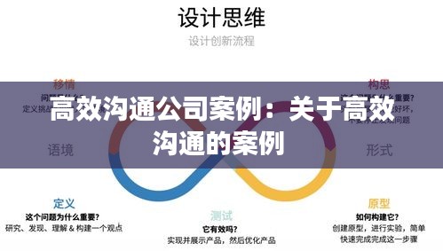 高效溝通公司案例：關于高效溝通的案例 