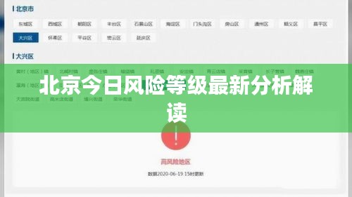 北京今日風(fēng)險(xiǎn)等級(jí)最新分析解讀