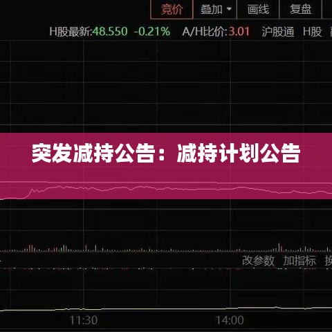 突發(fā)減持公告：減持計劃公告 