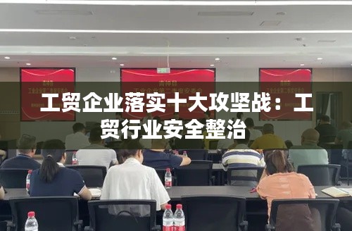 工貿(mào)企業(yè)落實(shí)十大攻堅戰(zhàn)：工貿(mào)行業(yè)安全整治 