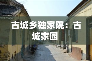 古城鄉(xiāng)獨(dú)家院：古城家園 