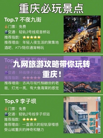 九網旅游攻略帶你玩轉重慶！