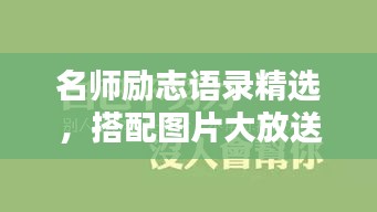名師勵志語錄精選，搭配圖片大放送！