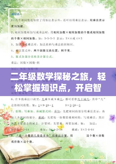 二年級數(shù)學探秘之旅，輕松掌握知識點，開啟智慧之門！