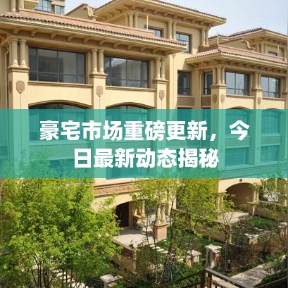 豪宅市場重磅更新，今日最新動態揭秘