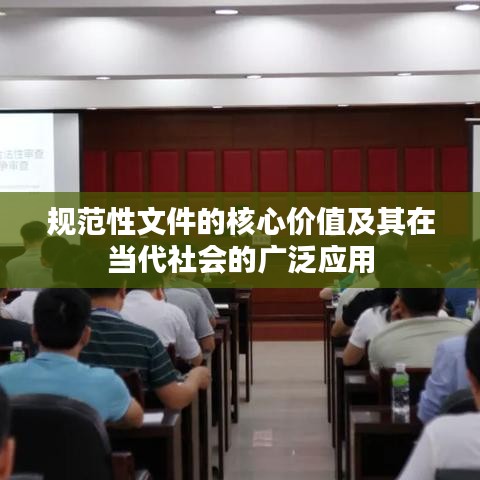 規范性文件的核心價值及其在當代社會的廣泛應用