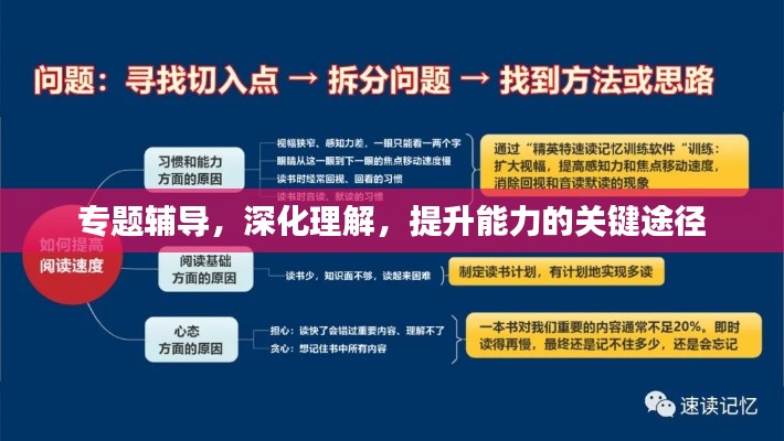 專題輔導(dǎo)，深化理解，提升能力的關(guān)鍵途徑