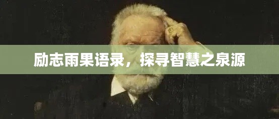 勵(lì)志雨果語(yǔ)錄，探尋智慧之泉源