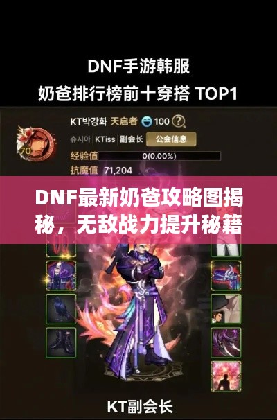 DNF最新奶爸攻略圖揭秘，無(wú)敵戰(zhàn)力提升秘籍，成為最強(qiáng)輔助隊(duì)友！