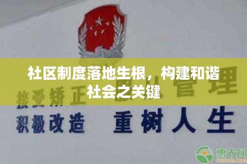 社區(qū)制度落地生根，構建和諧社會之關鍵